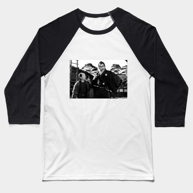 Seven Samurai Mifune Baseball T-Shirt by MiljanaVuckovic